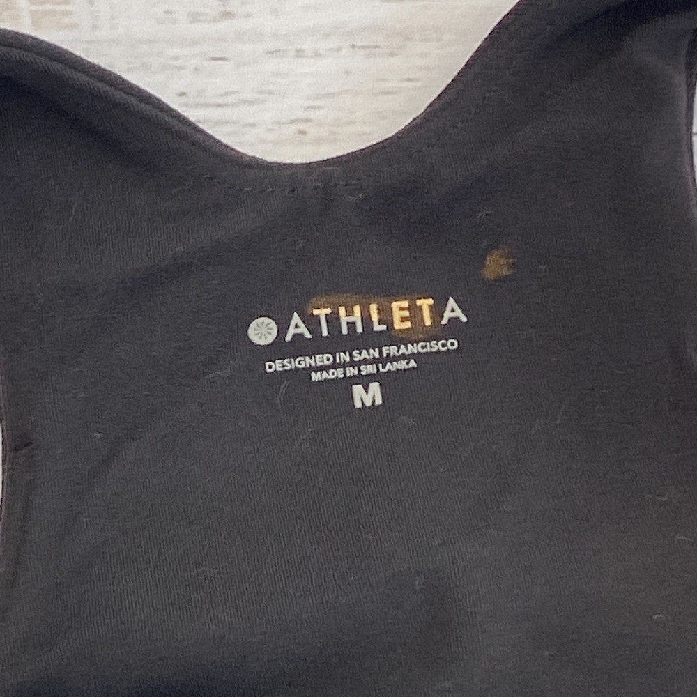 Athleta Flocked Velvet Cropped Top - Picture 7 of 9